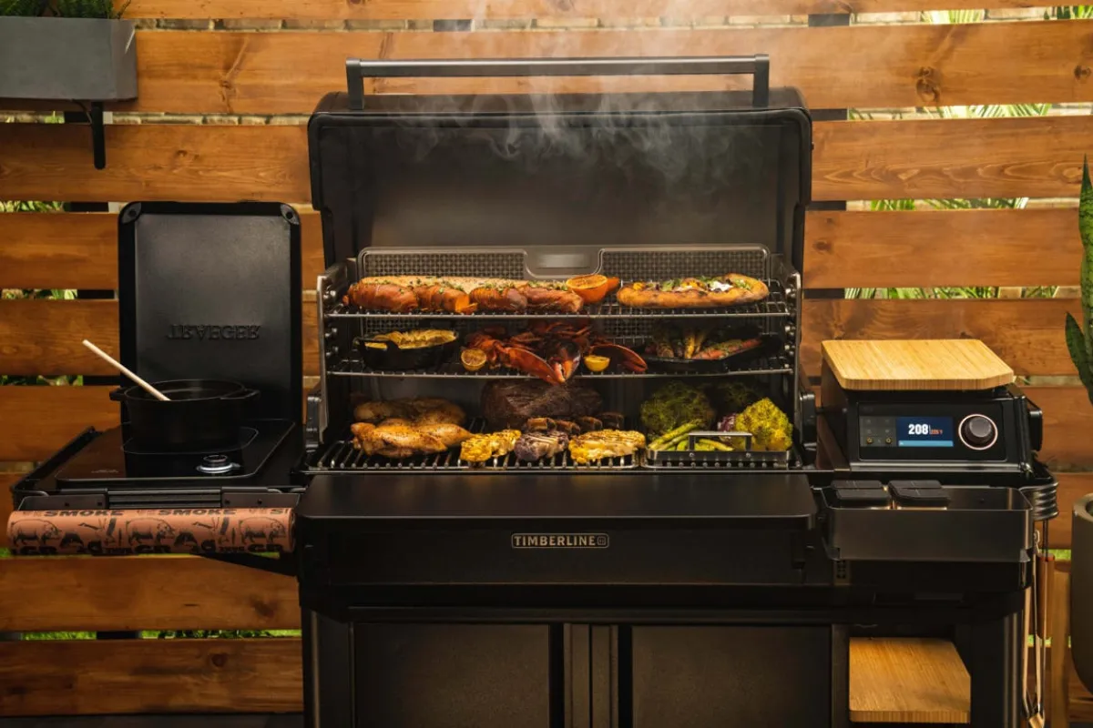 Barbecue à pellets inox 138,4x58,4x122,6 cm Timberline Xl Traeger - LE MARQUIER Best