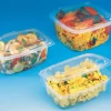 ALPHAFORM Barquette avec couvercle à charnière rectangulaire transparent 19x18,5x8,4 cm 120 cl Ondipack (50 pièces) Discount