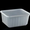 Barquette avec couvercle rectangulaire blanc 14,2x11,8x6,8 cm 75 cl (200 pièces) - CARTY