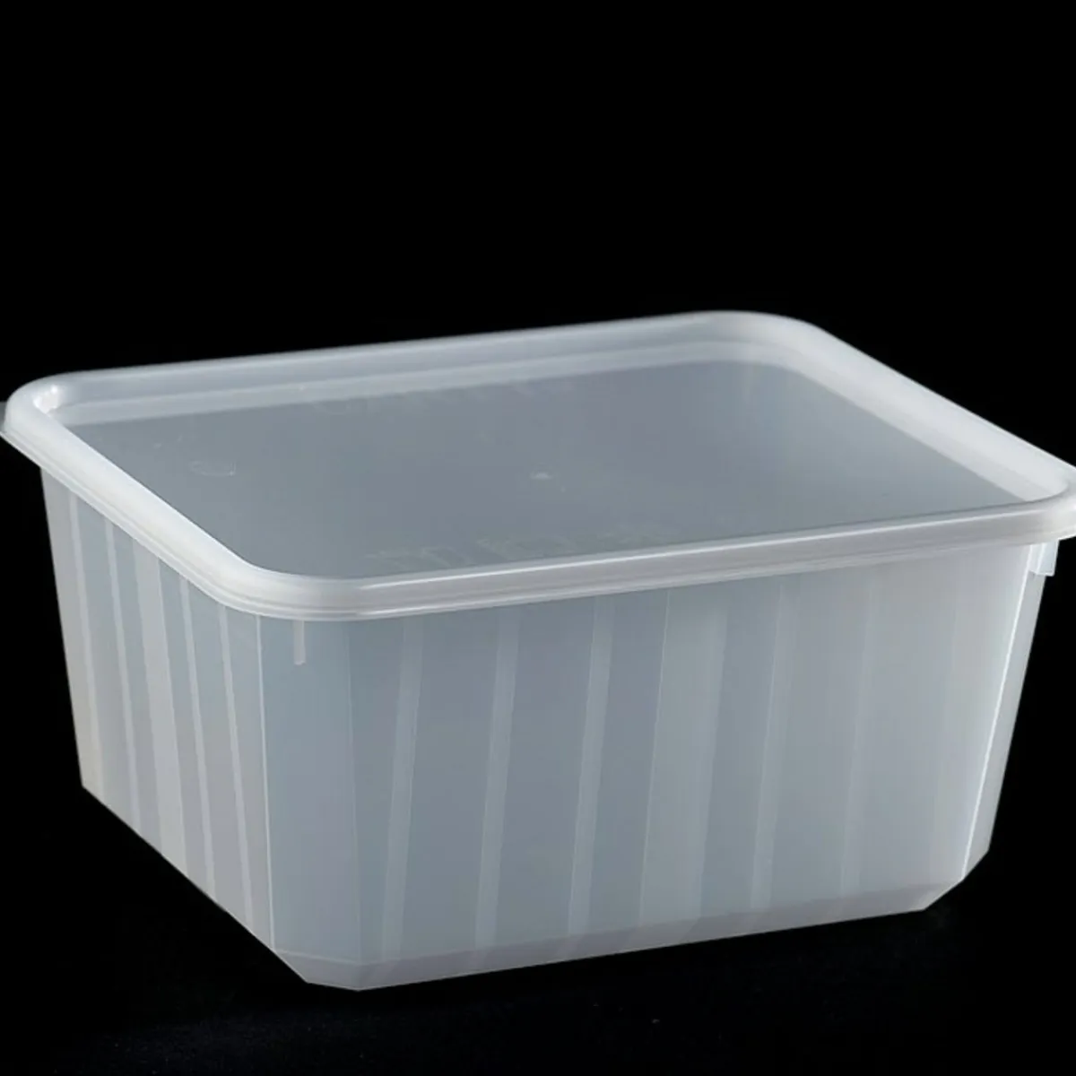 Barquette avec couvercle rectangulaire blanc 18,5x14,3x5,4 cm 110 cl (100 pièces) - CARTY Online