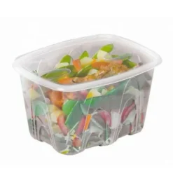 ALPHAFORM Barquette avec couvercle rectangulaire transparent 17,3x15,9x5,7 cm 105 cl Barquettes Micro Onde (50 pièces) Online