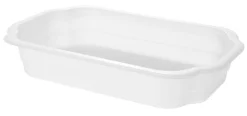 Barquette blanc 25x15,9x4,3 cm 110 cl (246 pièces) - DUNI Hot