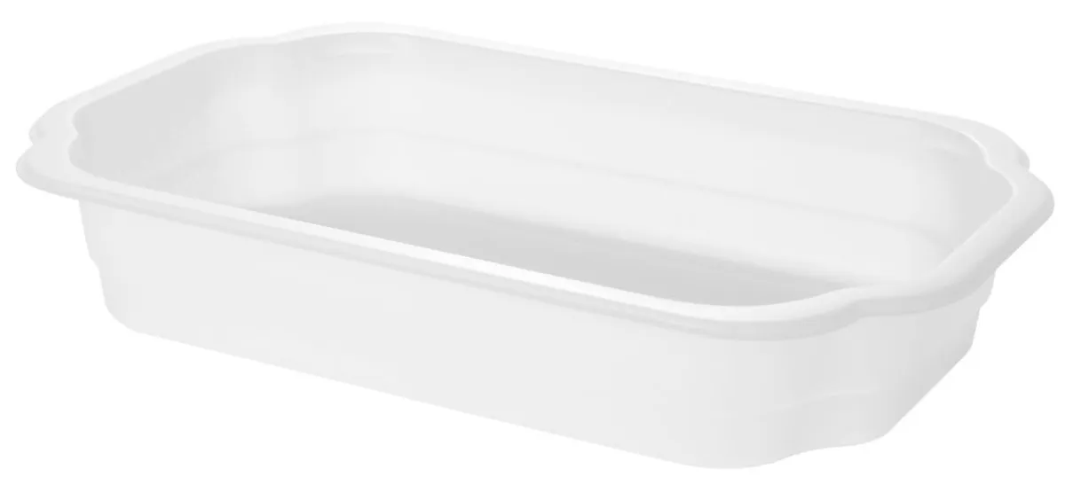 Barquette blanc 25x15,9x4,3 cm 110 cl (246 pièces) - DUNI Hot