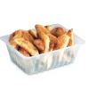 Barquette charcutière rectangulaire transparent 9,1x7,1x3,5 cm 12,5 cl (500 pièces) - ALPHAFORM Online