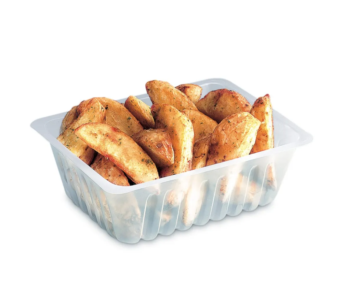 Barquette charcutière rectangulaire transparent 9,1x7,1x3,5 cm 12,5 cl (500 pièces) - ALPHAFORM Online
