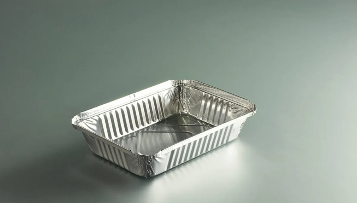 Aucune Barquette operculable rectangulaire gris aluminium 21,8x15,5x3,8 cm 91 cl (100 pièces) Online