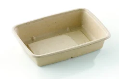 Barquette rectangulaire beige 23x16x5 cm 95 cl Be Pulp (75 pièces) - Aucune Outlet