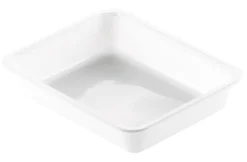 DUNI Barquette rectangulaire blanc 22,5x17,5x4,3 cm 120 cl (300 pièces) Sale