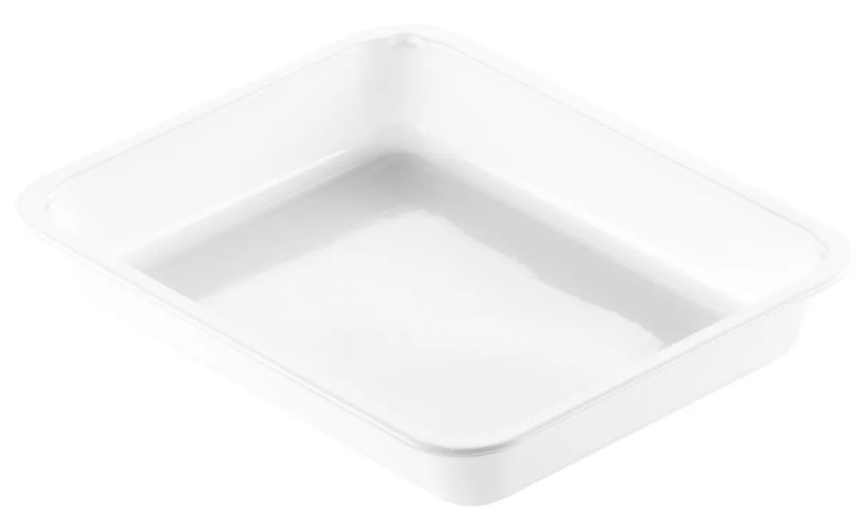 DUNI Barquette rectangulaire blanc 22,5x17,5x3,4 cm 96 cl (300 pièces) Sale