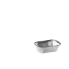 Barquette rectangulaire gris aluminium 12,9x8,7x4 cm 22,5 cl (100 pièces) - Aucune Outlet