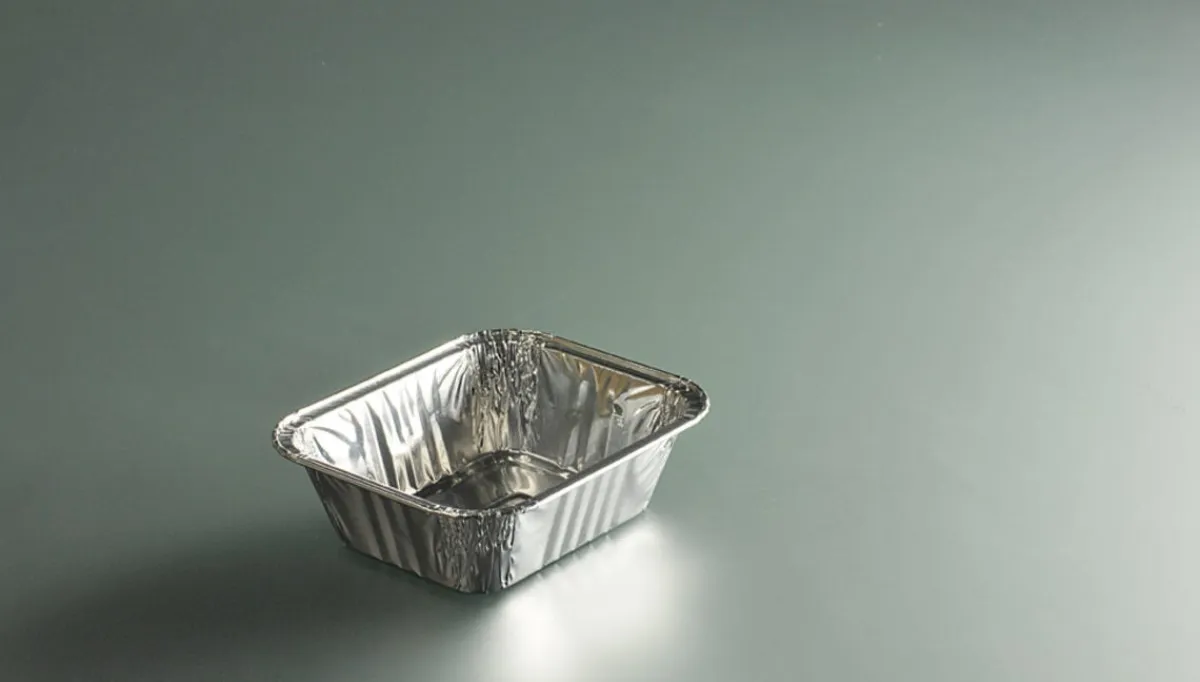 Barquette rectangulaire gris aluminium 15x12,4x4,4 cm 49 cl (100 pièces) - Aucune Clearance