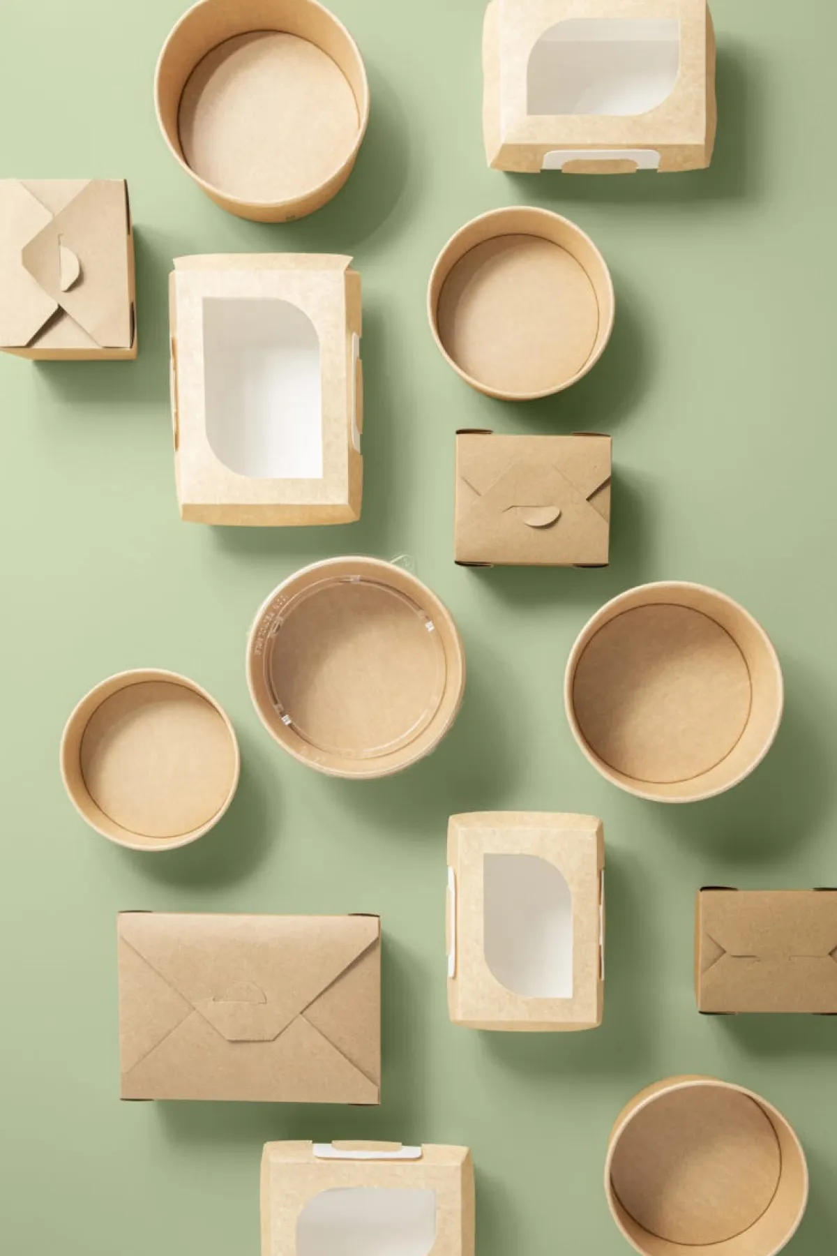 Barquette rectangulaire kraft 21,5x15,7x5 cm 1500 ml (50 pièces) - EARTH ESSENTIALS Discount