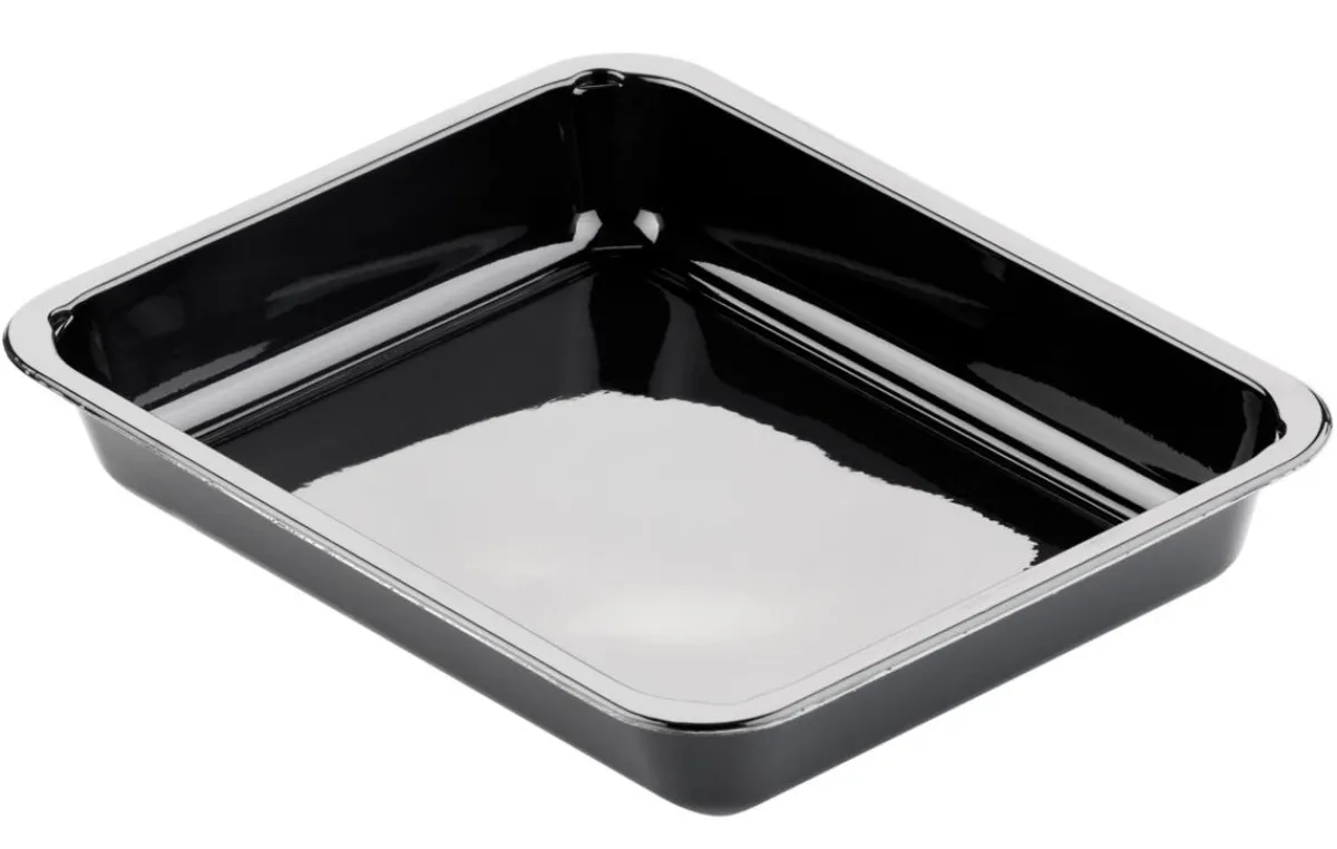 Barquette rectangulaire noir 22,5x17,5x3,4 cm 96 cl (300 pièces) - DUNI