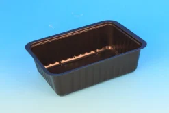 Barquette scellable rectangulaire noir 19,2x13,7x5,5 cm 100 cl (100 pièces) - ALPHAFORM