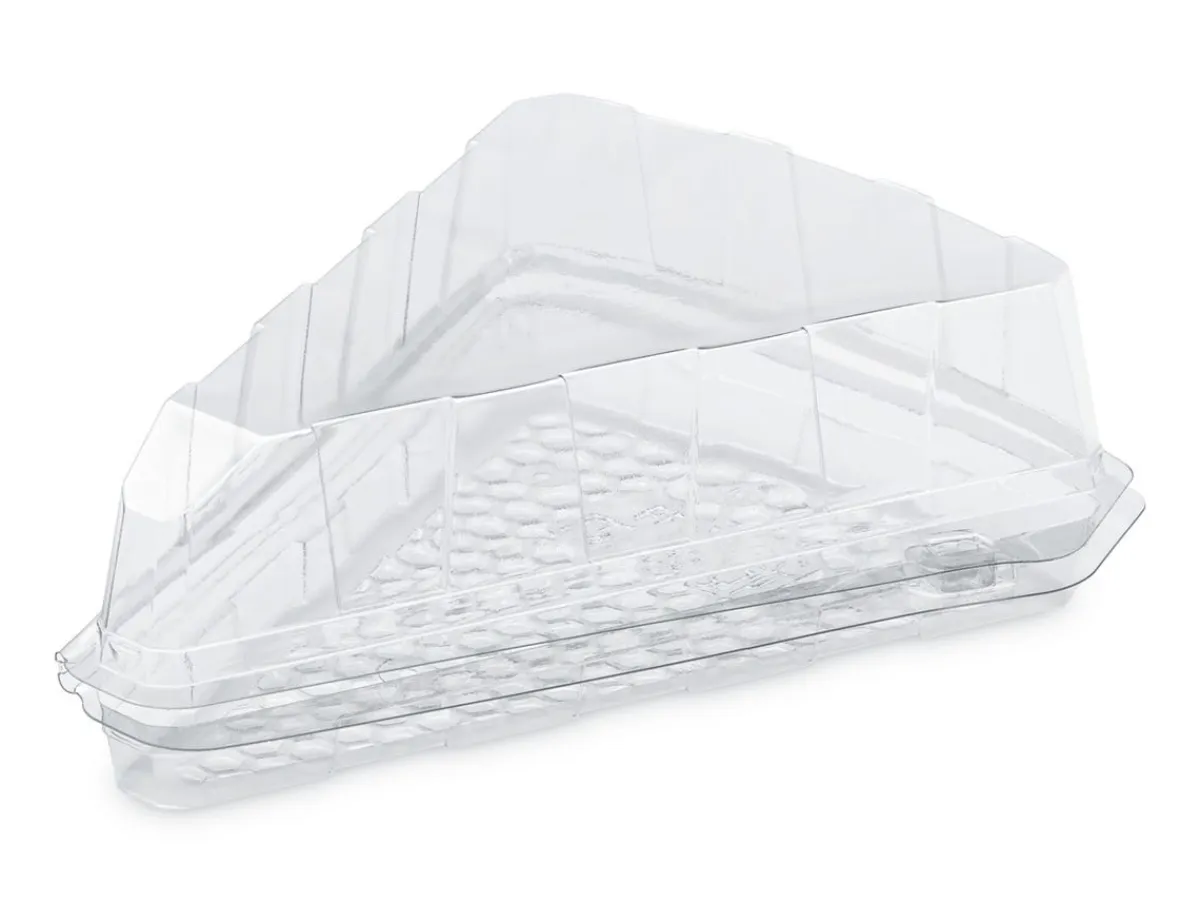 Barquette triangulaire transparent 16,2x13,5x5 cm 45 cl (90 pièces) - ALPHAFORM
