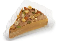 Barquette triangulaire transparent 16,2x13,5x5 cm 45 cl (90 pièces) - ALPHAFORM