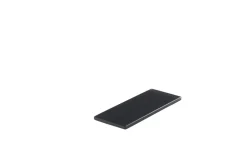 Barrette de dégustation rectangulaire gris résine Nacryl® 24,5 cm - MEALPLAK Online