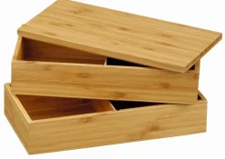 EARTH ESSENTIALS Bento bambou 26x13x11 cm Oxstal (8 pièces) Hot