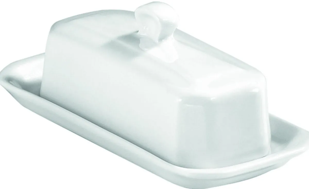 PILLIVUYT Beurrier rectangulaire blanc porcelaine culinaire 19,3 cm New
