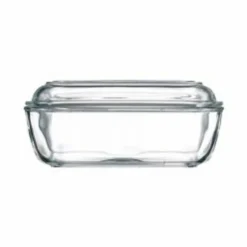 Beurrier rectangulaire transparent verre trempé 17 cm Directoire - LUMINARC Clearance