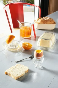 Beurrier rectangulaire transparent verre trempé 17 cm Directoire - LUMINARC Clearance