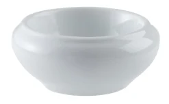 Beurrier rond blanc porcelaine 2,5 cm Ø 6,5 cm - PRO.MUNDI Online