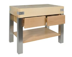 Aucune Billot ilot sur pieds 100x60x90 cm Sans rigole Non réversible Sur pied(s) Online