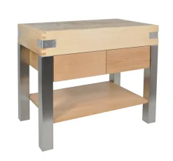 Aucune Billot ilot sur pieds 100x60x90 cm Sans rigole Non réversible Sur pied(s) Online