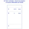 Bloc brasserie blanc papier 25,9x10 cm (10 pièces) - Aucune Sale