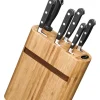 DEGLON Bloc 6 couteaux bambou 35x9x24 cm Ideal Sabatier New