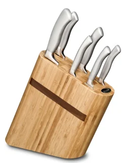 Bloc 6 couteaux bambou 35x9x24 cm Oryx - DEGLON Best