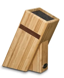 DEGLON Bloc couteaux vide bambou 18x13x25 cm