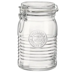Bocal avec couvercle hermétique transparent verre Ø 11,1 cm Officina 1825 - BORMIOLI ROCCO Clearance