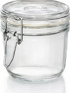 Bocal avec couvercle hermétique transparent verre Ø 9,84 cm Fido - BORMIOLI ROCCO New