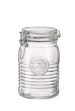 BORMIOLI ROCCO Bocal avec couvercle hermétique transparent verre Ø 10,8 cm Officina 1825