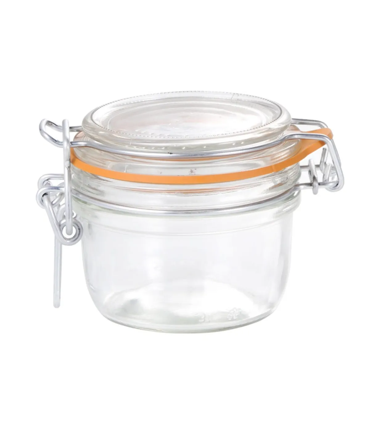Bocal avec couvercle hermétique rond transparent verre Ø 8,3 cm Fido - BORMIOLI ROCCO Hot