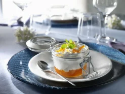 Bocal avec couvercle hermétique rond transparent verre Ø 8,3 cm Fido - BORMIOLI ROCCO Hot