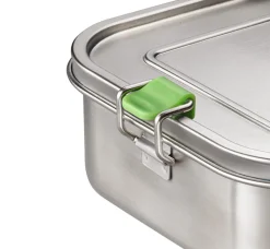 Boite repas avec couvercle et séparateur rectangulaire inox 20,5 cm To Go - APS Clearance
