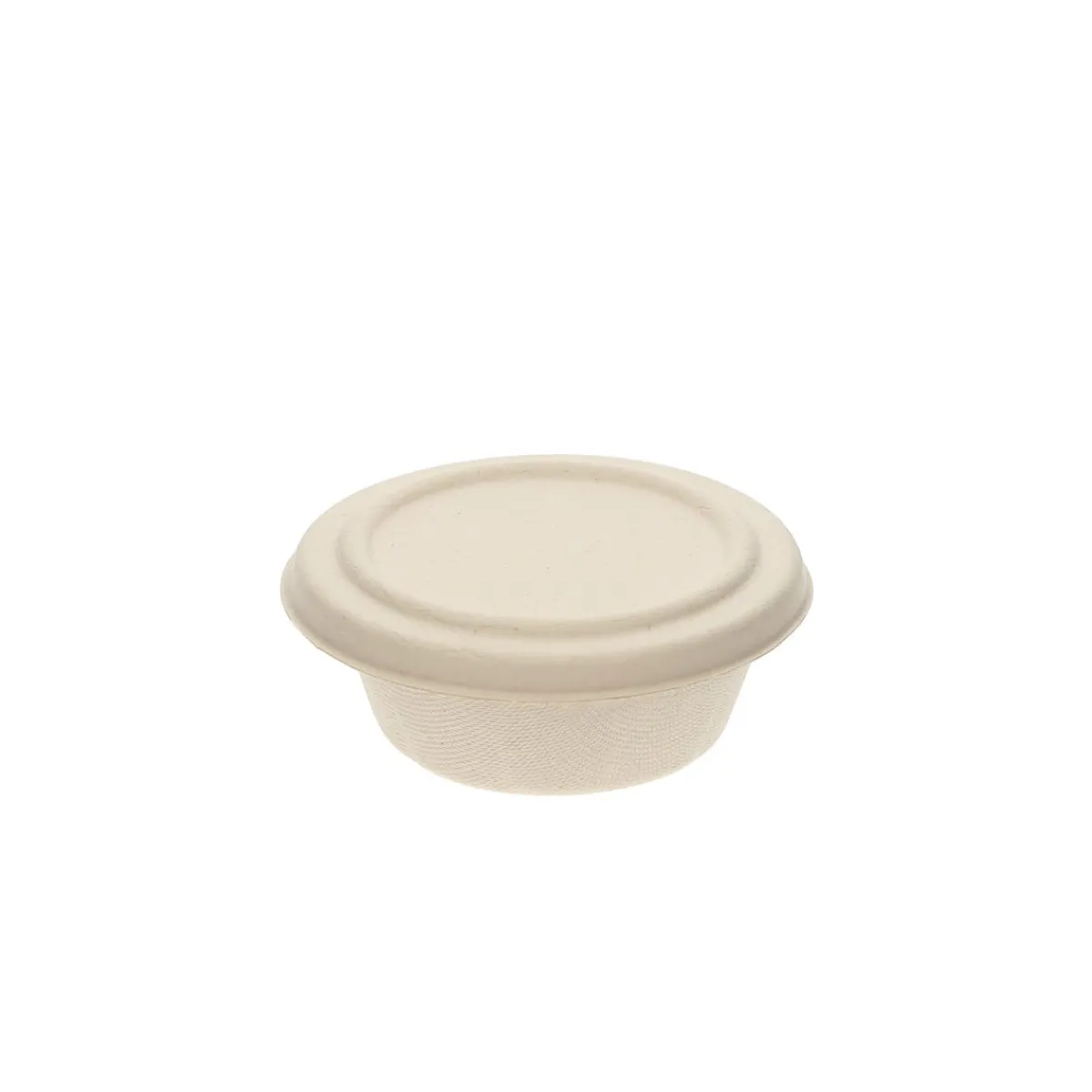 PRO.MUNDI Bol avec couvercle fibre végétale Ø 11,6 cm 4,4 cm Oxstal (300 pièces) New