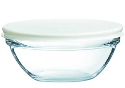 Bol avec couvercle rond transparent verre trempé Ø 12 cm Caps - LUMINARC