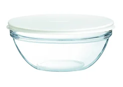 LUMINARC Bol avec couvercle rond transparent verre trempé Ø 17 cm Caps Online