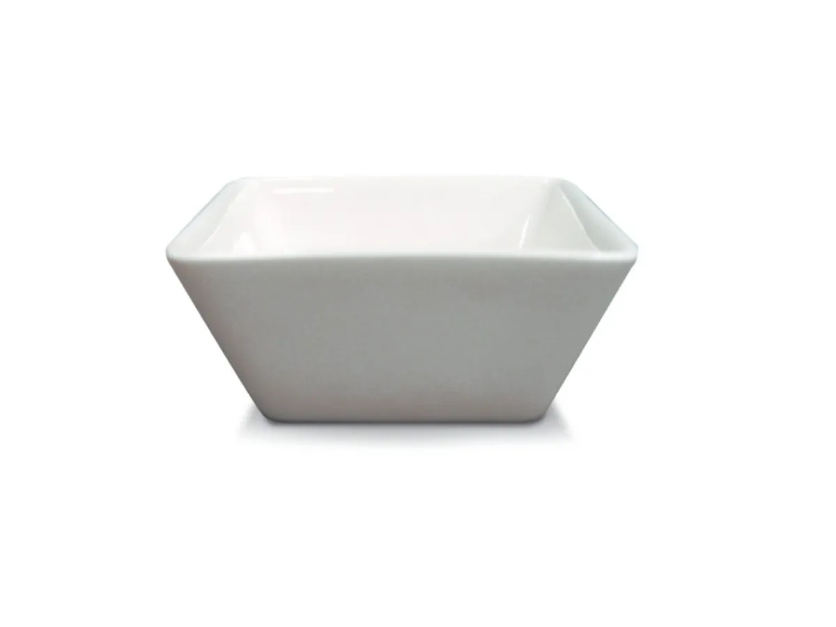 Bol carré ivoire porcelaine vitrifiée 15 cm Allspice - RAK Discount