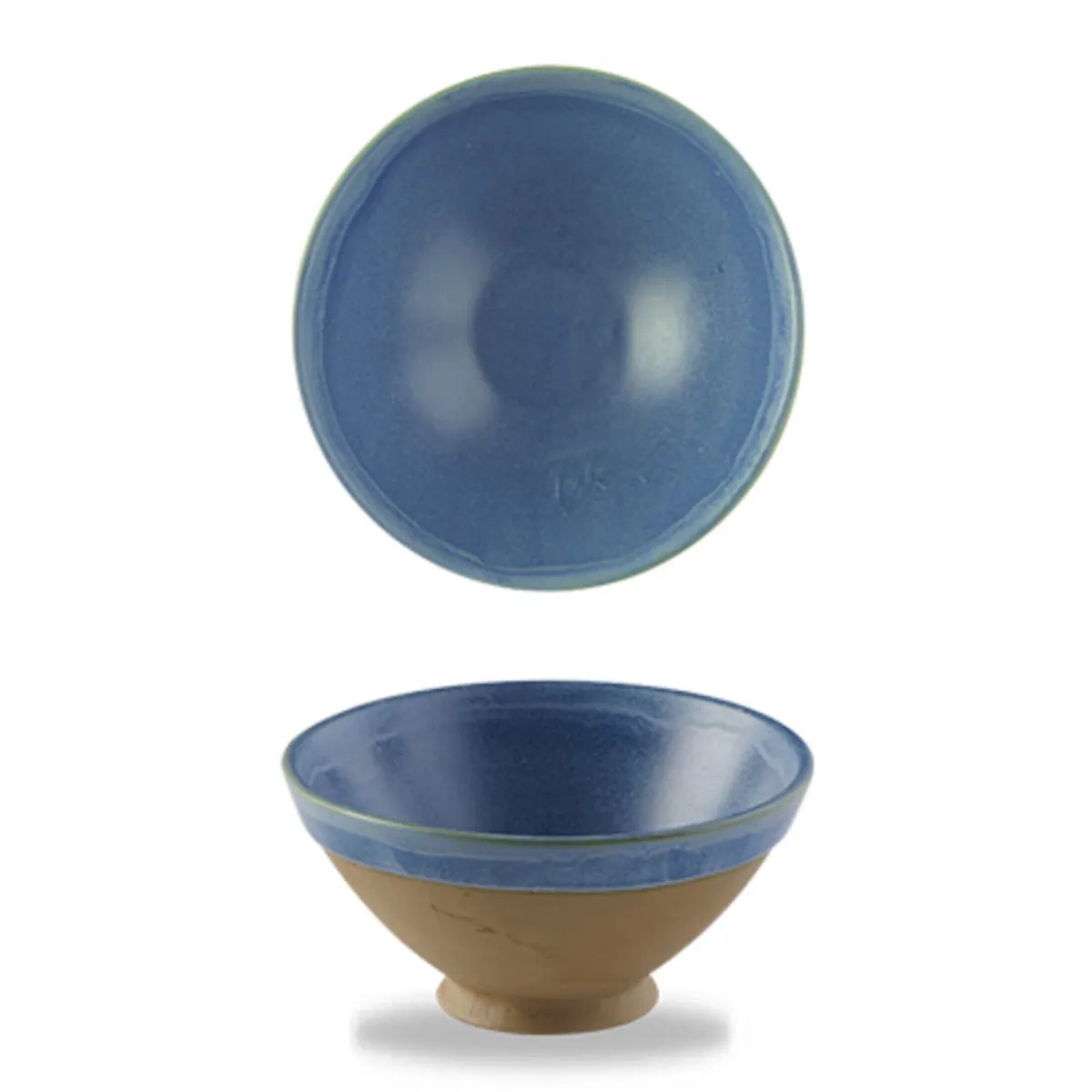 Bol conique rond bleu porcelaine vitrifiée Ø 16 cm Emerge Oslo - CHURCHILL New