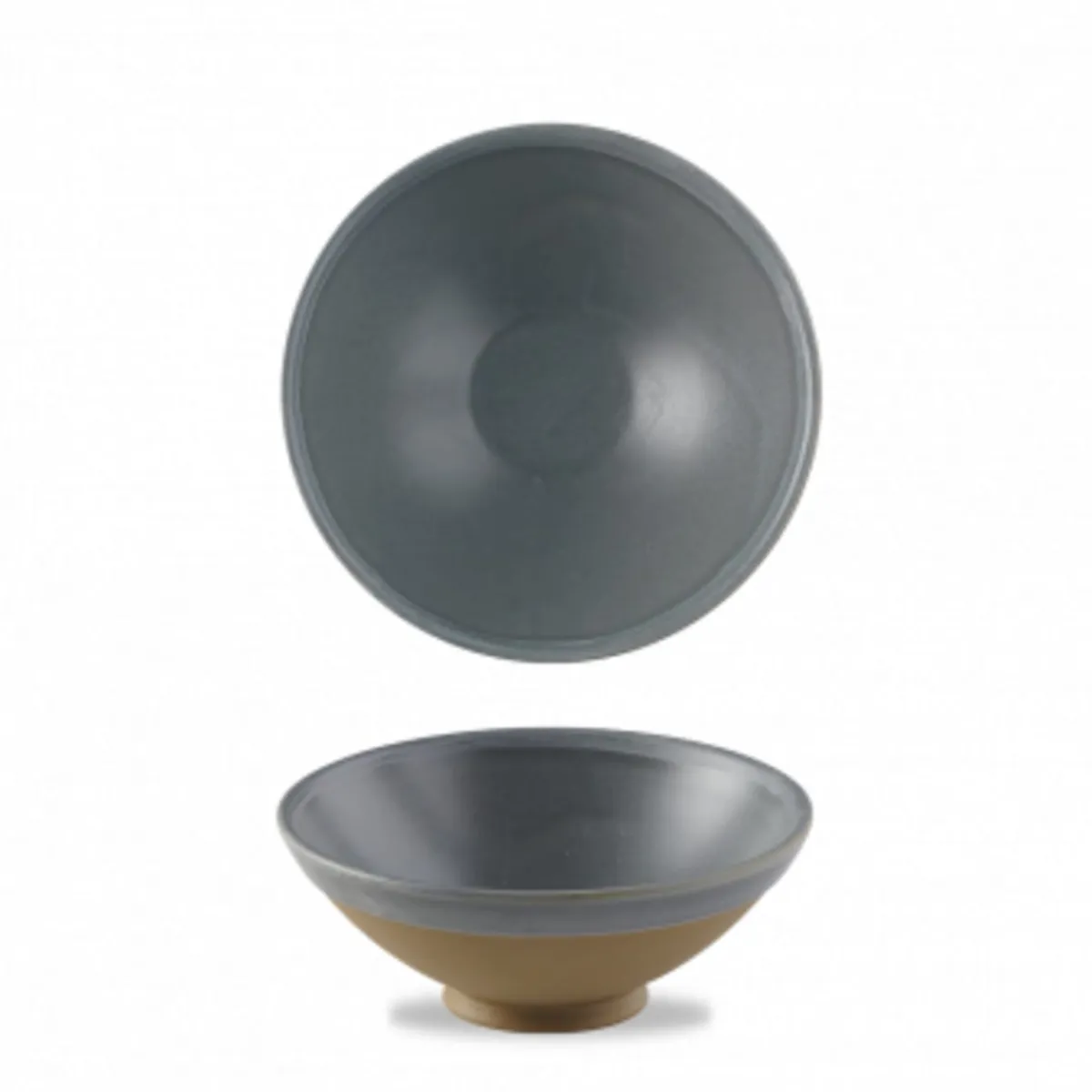 Bol conique rond seattle grey porcelaine vitrifiée Ø 20 cm Emerge Seatle - CHURCHILL