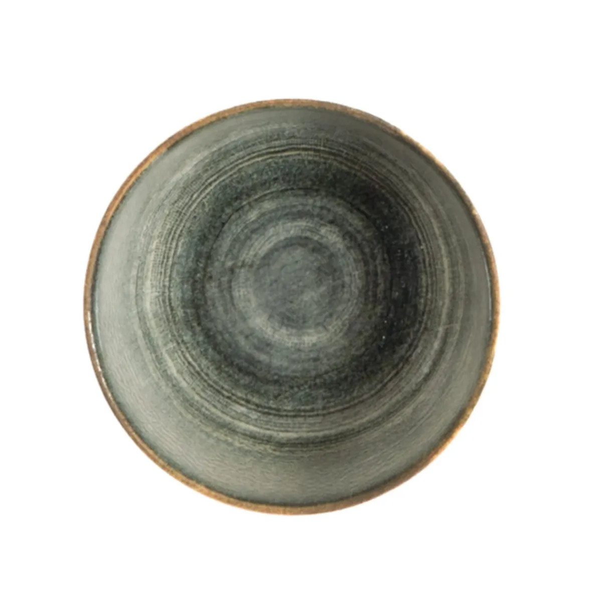 Bol coupe rond gris anthracite porcelaine Ø 10 cm Terra - PRO.MUNDI Discount