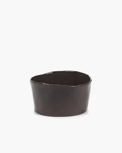 Bol de présentation rond ébène grès émaillé Ø 18 cm La Mère - SERAX Clearance