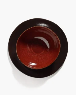 SERAX Bol de présentation rond Venetian red grès émaillé Ø 21 cm La Mère New