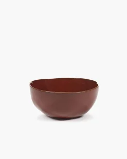 SERAX Bol de présentation rond Venetian red grès émaillé Ø 21 cm La Mère New