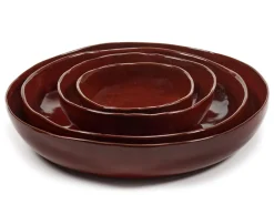 Bol de présentation rond Venetian red grès émaillé Ø 31,5 cm La Mère - SERAX Clearance