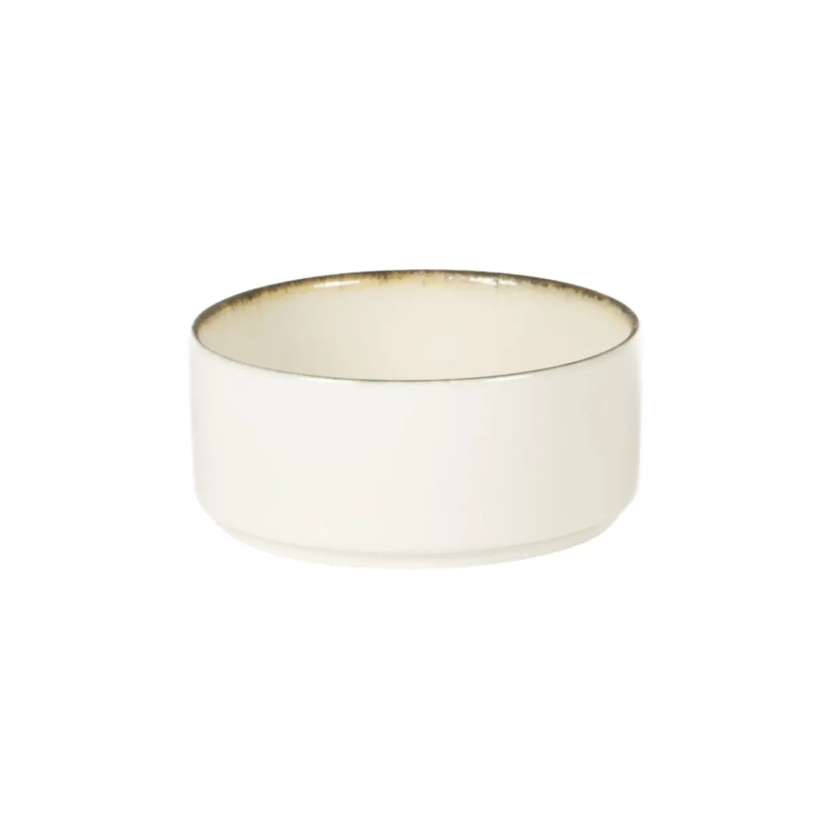 Bol droit rond beige porcelaine Ø 12 cm Lunéa - PRO.MUNDI Best